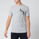 Armani Exchange Men's Vertical Logo T-Shirt - Grey
