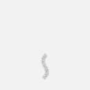 Maria Black Women's Diamond Wave Labret - White Gold