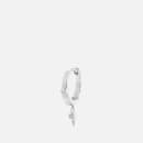 Maria Black Women's Diamond Dangle Huggie - White Gold