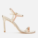 Stuart Weitzman Women's Alonza Barely There Heeled Sandals - Platino
