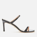 Stuart Weitzman Women's Aleena 75 Patent Heeled Mules - Black