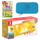 Nintendo Switch Lite (Yellow) New Super Mario Bros. U Deluxe Pack