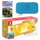 Nintendo Switch Lite (Yellow) Minecraft Pack