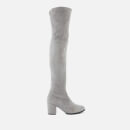 Stuart Weitzman Women's Tieland Suede Over The Knee Heeled Boots - Flannel