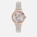 Olivia Burton Women's Eco Friendly Midi Dial Watch - Grey Lilac/Rose Gold