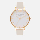 Olivia Burton Women's Vegan Friendly Big Dial Watch - Nude/Gold
