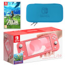 Nintendo Switch Lite (Coral) The Legend of Zelda: Breath of the Wild Pack