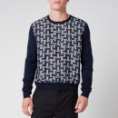 Lanvin Men's Wool Knit Jumper - Navy Blue