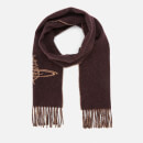 Vivienne Westwood Women's Double Face Scribble Logo Scarf - Burgundy