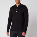 Balmain Men's Foil Side Detail Polo Shirt - Black