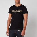 Balmain Men's Vintage Logo T-Shirt - Black/Gold
