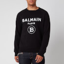 Balmain Men's Flock Sweatshirt - Black/White