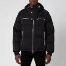 Balmain Men's Hooded Nylon Down Jacket - Black