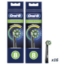 CrossAction Opzetborstels - Zwart, Verpakking 16-Pak
