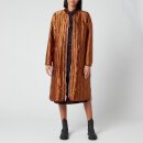 KENZO Women's Reversible Quilted Zipped Coat - Dark Camel