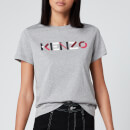 KENZO Women's Classic Fit T-Shirt KENZO Logo - Pearl Grey