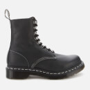 Dr. Martens Women's 1460 Pascal Hdw Virginia Leather 8-Eye Boots - Black