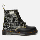 Dr. Martens X Basquiat1460 Leather 8-Eye Boots - White/Black