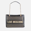 Love Moschino Women's Quilt Stud Tote Bag - Black