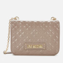 Love Moschino Women's Quilted Shoulder Bag - Taupe