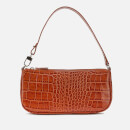 by FAR Women's Rachel Croco Shoulder Bag - Tan