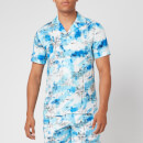Orlebar Brown Men's Travis Nick Turner Illustration Capri Collar Shirt - Blue