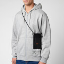 KENZO Men's Leather Phone Holder on Strap - Black