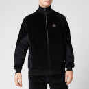 KENZO Men's Velvet Mix Track Top - Black