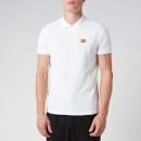KENZO Men's Tiger Crest Pique Polo Shirt - White