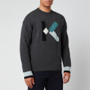 KENZO Men's K Wool Jumper - Dark Grey