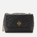 Tory Burch Women's Kira Chevron Small Convertible Shoulder Bag - Black