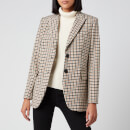 MICHAEL MICHAEL KORS Women's Airy Check Blazer - Bone
