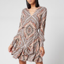 MICHAEL MICHAEL KORS Women's Medaln Scarf Ruffle Dress - Powder Blush