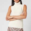 MICHAEL MICHAEL KORS Women's Crop Sleeveless Knitted Tank - Bone