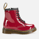 Dr. Martens Toddlers' 1460 Patent Lamper Lace-Up Boots - Dark Scooter Red