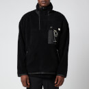 Wooyoungmi Men's 1/4 Zip Fleece Pullover - Black