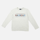 Barbour Heritage Boys' Long Sleeve Logo T-Shirt - Ecru Marl