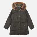 Barbour Heritage Girls' Homeswood Wax Jacket - Olive