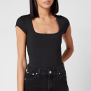 Free People Women's Square Eyes Bodysuit - Black