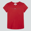 Tommy Hilfiger Girls' Essential Short Sleeve T-Shirt - Deep Crimson