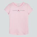 Tommy Hilfiger Girls' Essential Logo Short Sleeve T-Shirt - Romantic Pink
