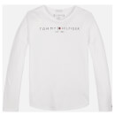 Tommy Hilfiger Girls' Essential Long Sleeve T-Shirt - White
