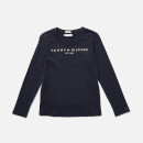 Tommy Hilfiger Girls' Essential Long Sleeve T-Shirt - Twilight Navy