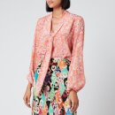 RIXO Women's Moss Top - Disco Paisley Pink