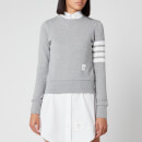 Thom Browne Women's Classic Sweatshirt In Classic Loop Back - Light Grey