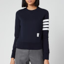 Thom Browne Women's Classic Sweatshirt In Classic Loop Back - Navy
