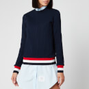 Thom Browne Women's Crew Neck Sweatshirt - Navy
