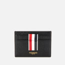 Thom Browne Women's Intarsia Stripe Single Card Holder - Black