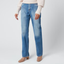 Victoria, Victoria Beckham Women's Midtown Straight Jeans - Horizon Blue