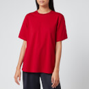 Victoria, Victoria Beckham Women's Logo Rib T-Shirt - Cherry Red